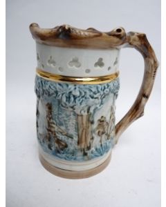 Ancien Pichet trompeur Porcelaine ROYAL DUX BOHEMIA