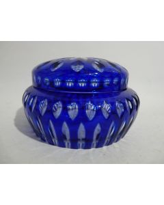 Grande boite cristal overlay bleu