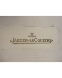 Lettres métal publicité montres JAEGER LeCOULTRE 