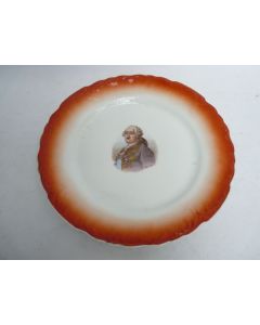 Assiette porcelaine Roi Louis XVI
