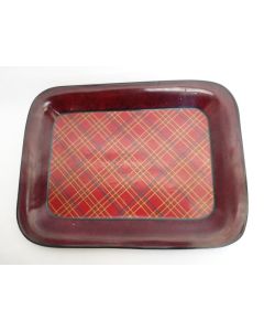 Plateau décor écossais tartan