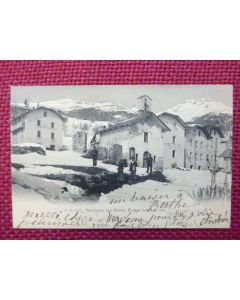 CPA Suisse Valais Randogne sur Sierre Village brûlé 1904