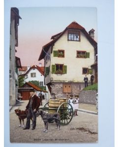 CPA Suisse Lucerne Luzerner Milchmann Voiture à chiens