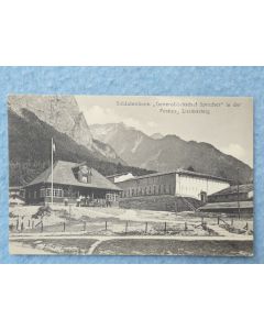 Carte Postale ancienne Militaire Suisse Soldatenheim Luziensteig