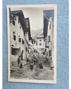 CP Suisse Grisons Bünder Dorfstrabe Dorfstrasse Chèvre
