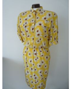 Robe d'été Soie HANS ERRAS vintage T36