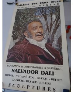 Affiche Salvador DALI Exposition Eaux Vives GENEVE