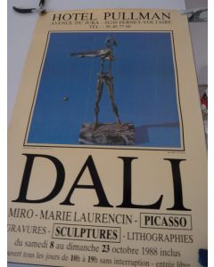 Affiche Salvador DALI Exposition Hôtel PULLMAN 1988