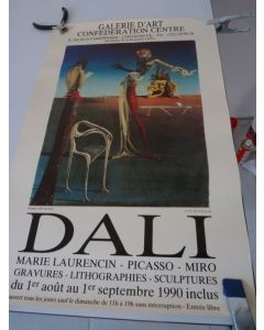 Affiche Salvador DALI Exposition GENEVE 1990