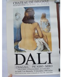Affiche Salvador DALI Exposition Divonne Les Bains 1988