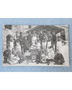 Carte photo Suisse Thoune 1918 Cuisinier Militaire