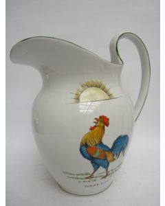 Grand broc à eau WC céramique T.GOODE & Cie Chanticler coq 