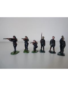 Série de 6 soldats en plomb chasseur alpin