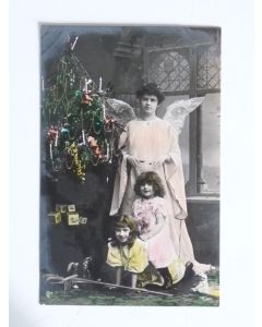 CPA Fantaisie Noël Ange GLCO 1020/1 Oranotypie ?