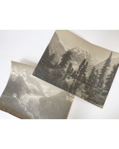 Deux photographies Montagne Mer de Glace La Flégère Bouttet