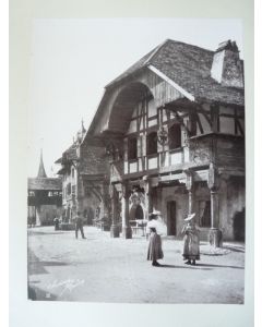 Photo Fred BOISSONNAS 1896 Devant les Commerces III