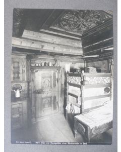 Photographie Suisse Intérieur de maison en bois sculpté