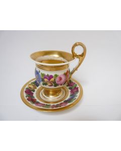 Tasse porcelaine Style Empire