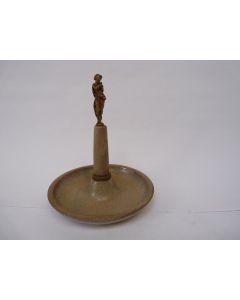 Baguier céramique Femme bronze Art déco