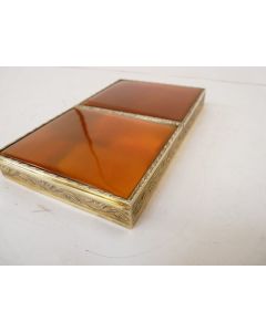 Boite argent vermeil écaille de tortue 