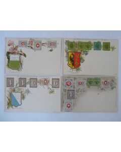 CPA Suisse les premiers timbres poste