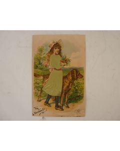 CPA Suisse fantaisie gaufrée et soie 