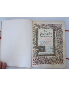Livre La Guirlande des années 25 chefs d'œuvre de la miniature 1942