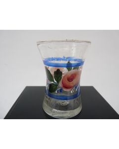 Verre émaillé XVIIIe siècle 