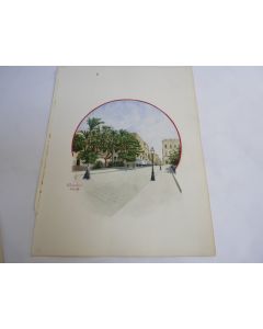 Peinture aquarelle  Alexandrie  1896