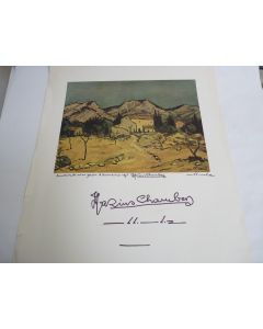 Affiche signée par Marius Andre Chambaz 1975