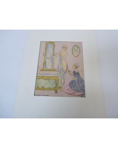 Dessin Aquarelle Femmes Maggy Monier Art Nouveau