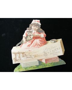 Chromo découpé chocolat SUCHARD enfant pâtissier
