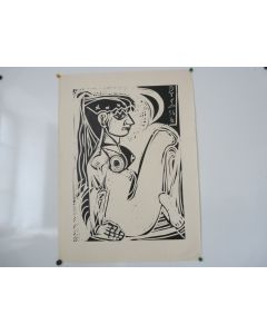 Lithographie Roger Descombes 1956