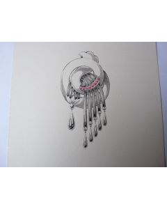 Ancien dessin original bijoux