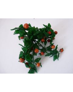 Fleur mortuaire en perles de verre 