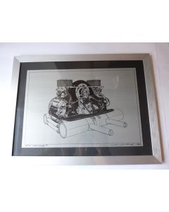 Dessin sur metal Porsche Andreas Hartrich 2004