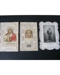 Trois images religieuses anciennes 