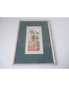 Dessin original crayon gras Georges GIRARD (1917-2003)
