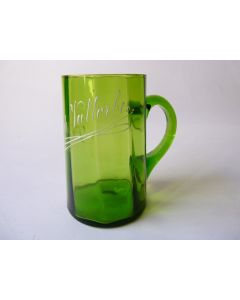 Verre souvenir émaillé  souvenir de Vallorbes 