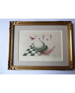 Lithographie originale Daniela Havlíčková 1973 Tchèque