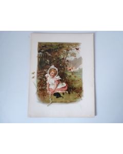 Chromolithographie enfant Marie Ellen Seymour LUCAS