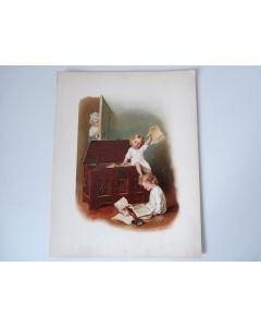 Chromolithographie enfant Marie Ellen Seymour LUCAS