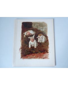 Chromolithographie enfant Marie Ellen Seymour LUCAS