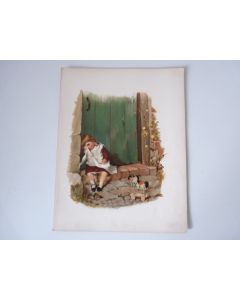 Chromolithographie enfant Marie Ellen Seymour LUCAS