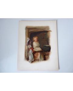 Chromolithographie enfant Marie Ellen Seymour LUCAS