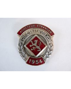 Médaille D'acheteur étranger Foire de Lyon 1954 A.Augis