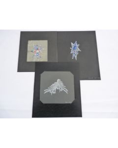 Trois anciens dessins originaux bijoux