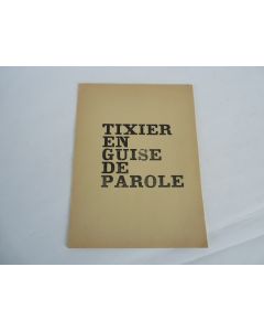 Portfolio En guise de parole Jean-Max Tixier