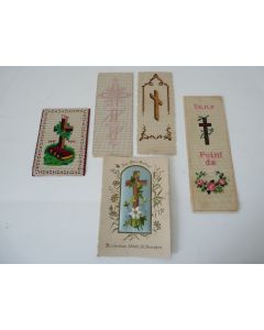 Ensemble d'images religieuses ( 5 ) brodée