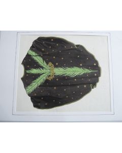 Dessin aquarelle originale modèle de Chasuble